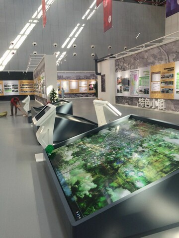 宿遷市建市20周年展覽館信息發(fā)布、觸摸設(shè)備均由米可提供